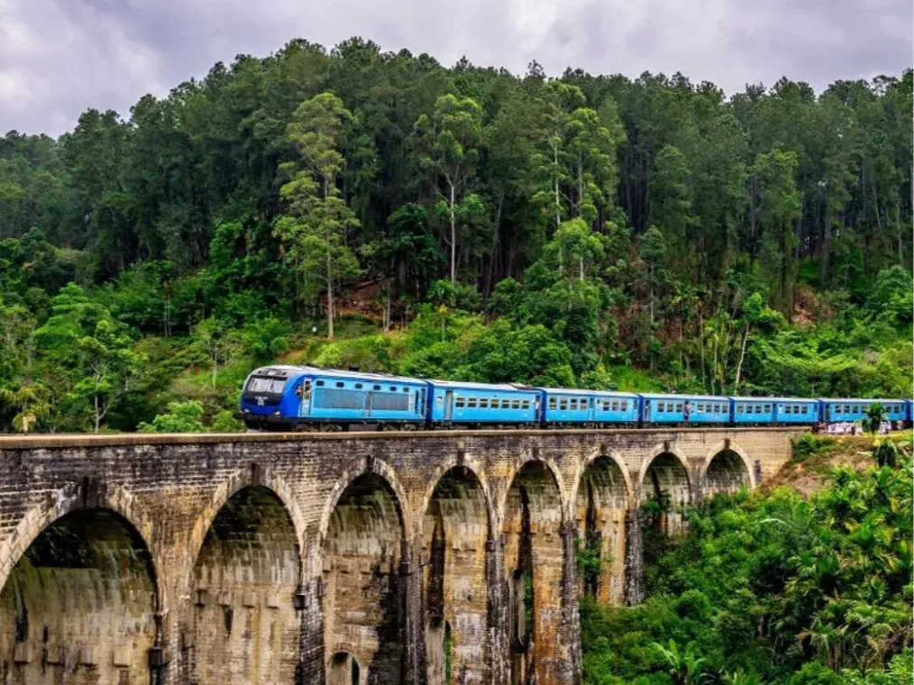 Scenic Train Ride in Sri Lanka